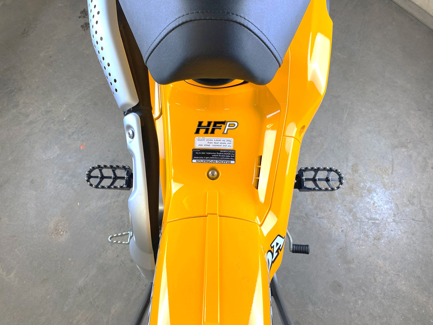 5.7 Inch Big Foot Pegs for Honda CT125 Trail and Hunter Cub. Fits years 2020 to present Honda CT 125 Trail and CT 125 Hunter Cub