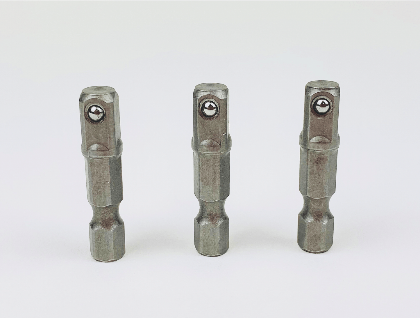 Stubby 1/4 Inch Impact Socket Adapter Bit Only 1.3 Inches Long 3 Pack Stubby 1/4 Inch Impact Socket Bit 1/4" Hex to 1/4" Square