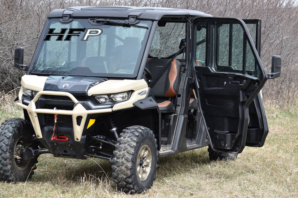 Can Am Defender Max Extended Door Cables 2022-Present HD10 NEW STYLE FULL DOORS - Longer Than OEM Cables - Full Kit Fits Four Doors - Longer Limit Straps For a Wider Door Opening