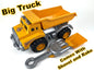 Big Dump Truck comes with a Shovel and Rake